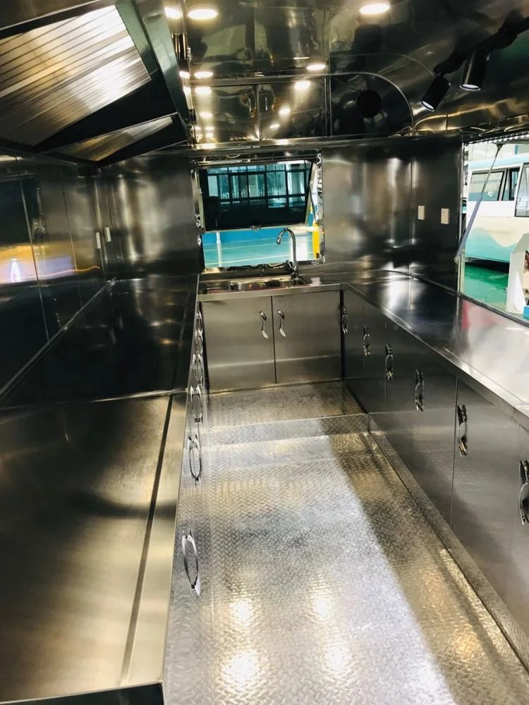 
2019 new design stainless steel airstream food trailer electric cargo bike hot dog cart catering trailers for sale 