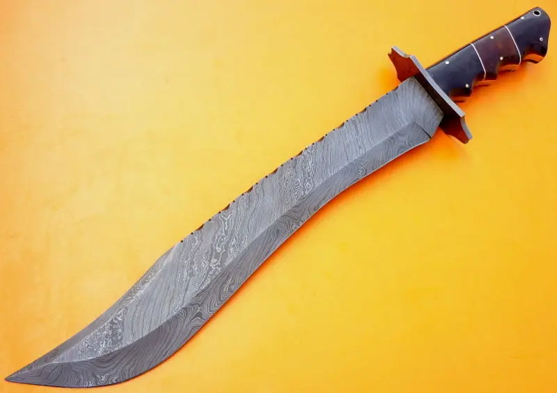  Охотничий нож/меч из дамасской стали