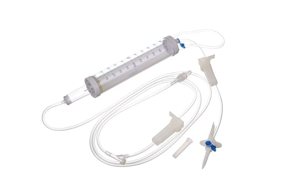 Medical infusion set manufacture Disposable IV Infusion Giving Set with Luer Lock Y Connect