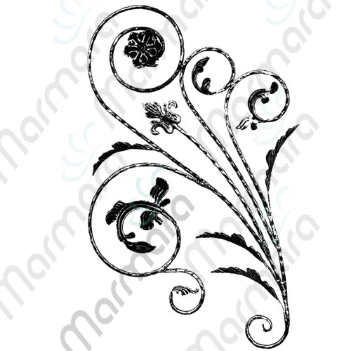 
Decorative Panel wrought iron parts forged fence gate ornaments Turkish Made decorative Component - Marmara 