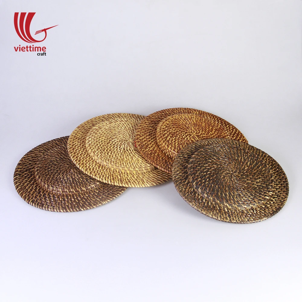 Hot Sale!!! Round Natural Rattan Charger Plate, Elegant Woven Charger Plate Wholesale
