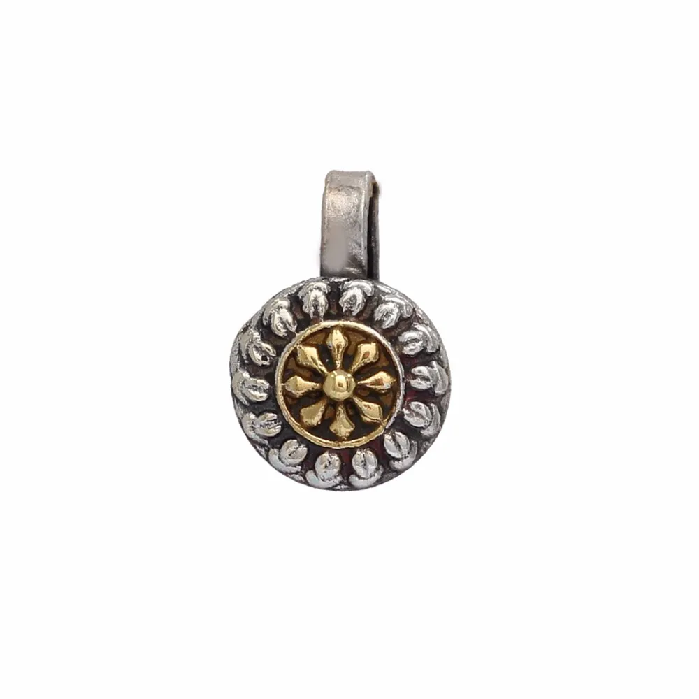 Evergreen Collection of Gold & Silver Oxidised Flower Shape Nose Pin For Girls & Women
