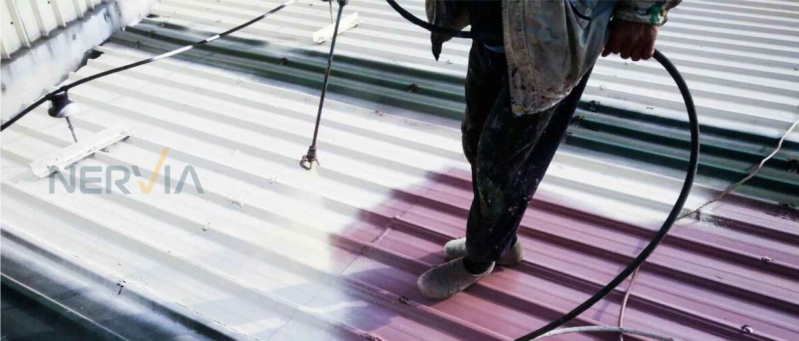  Термостойкая краска для металлической крыши M168 антикоррозийная и теплоизоляционная