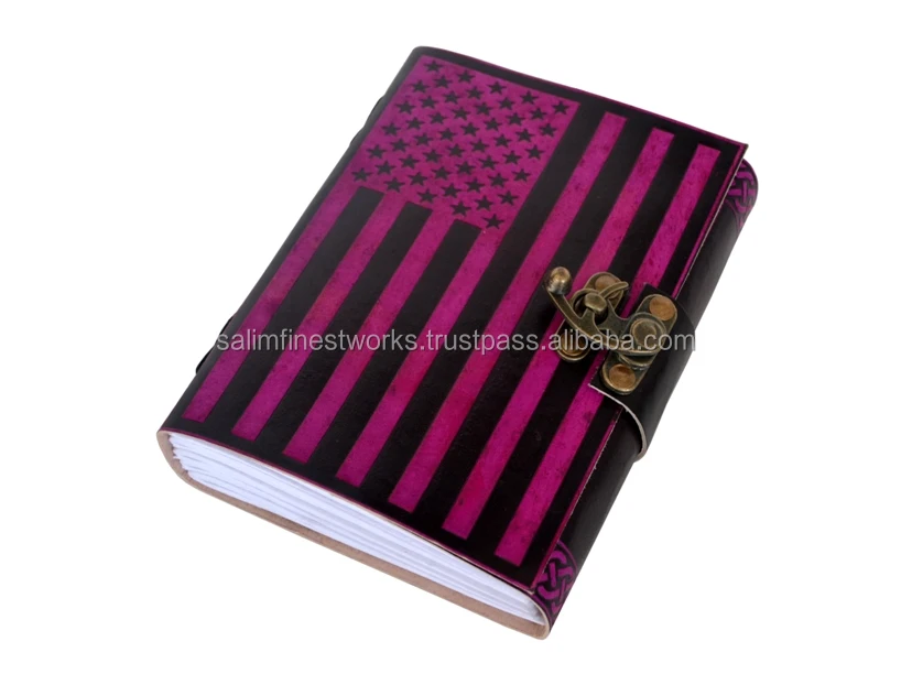 Тетрадь для заметок ручной работы с тенью, кожаная, молочная, Кельтская, кожаная тетрадь для заметок с флагом США