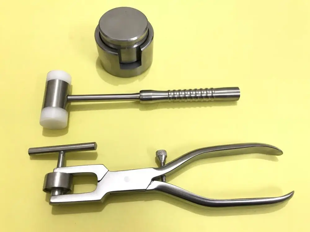 DENTAL BONE CRUSHER, BONE MILL, MEAD MALLET BONE CRUSHER PLIER SET OF 4 PCS