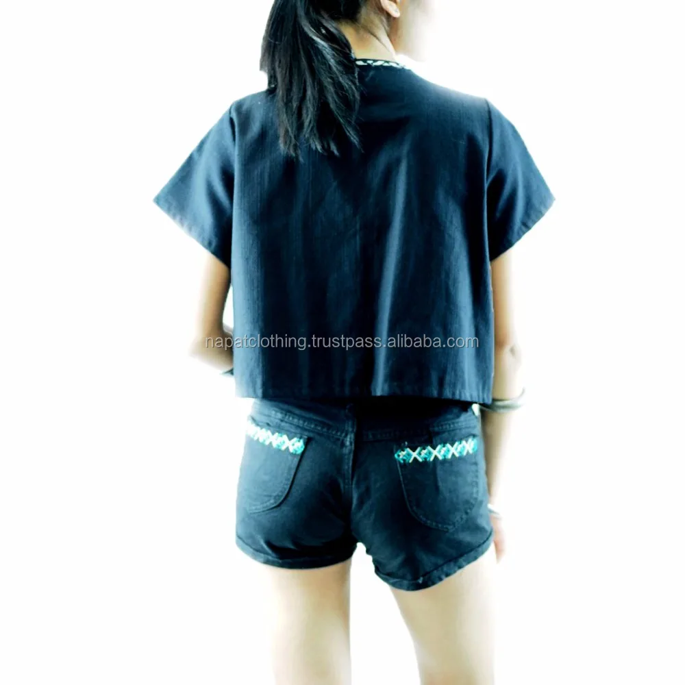 NAPAT Short Sleeve Woman Jacket Cotton Good Quality Thai Woman Clothes