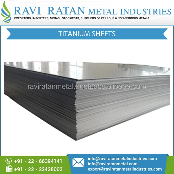 Sturdy and Efficient Titanium Sheets Available in Various Sizes & Thickness