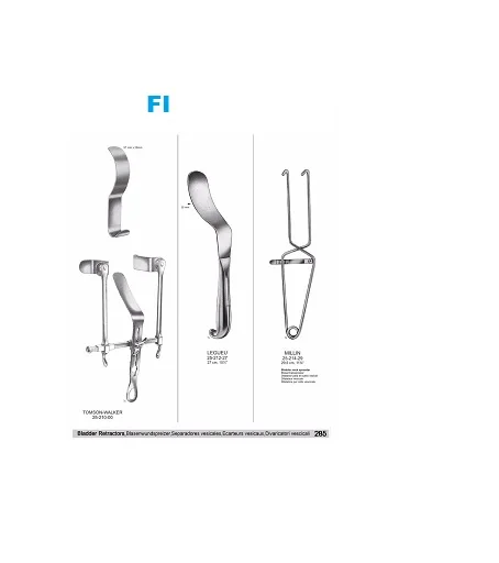 Millin High Quality Stainless Steel Manual Surgical Instruments Skin Stapler Bladder Neck Spreader Clamp and Retractor