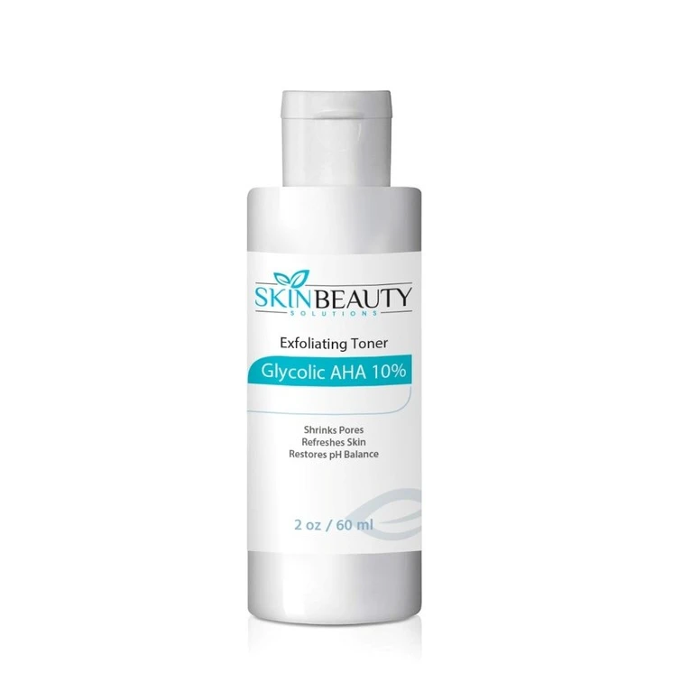 Гликолевая кислота для кожи AHA Toners 10% альфа-гидроксикислота отшелушивает и тонизирует кожу, склонную к акне | Легкая очистка | Парабен