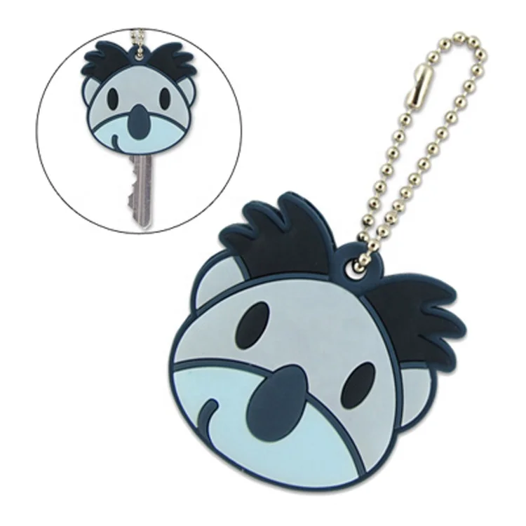 Custom Cartoon Character Flashlight Keychain PVC Key Cover