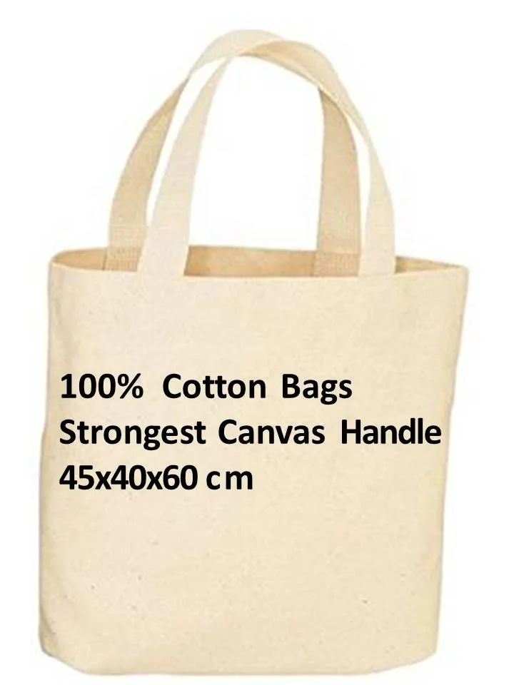 EBAY Amazon Cotton Bags Natural Custom Cotton Tote Shopping Bag Material Canvas Tote Bag Accept Customised Logo Customised Color
