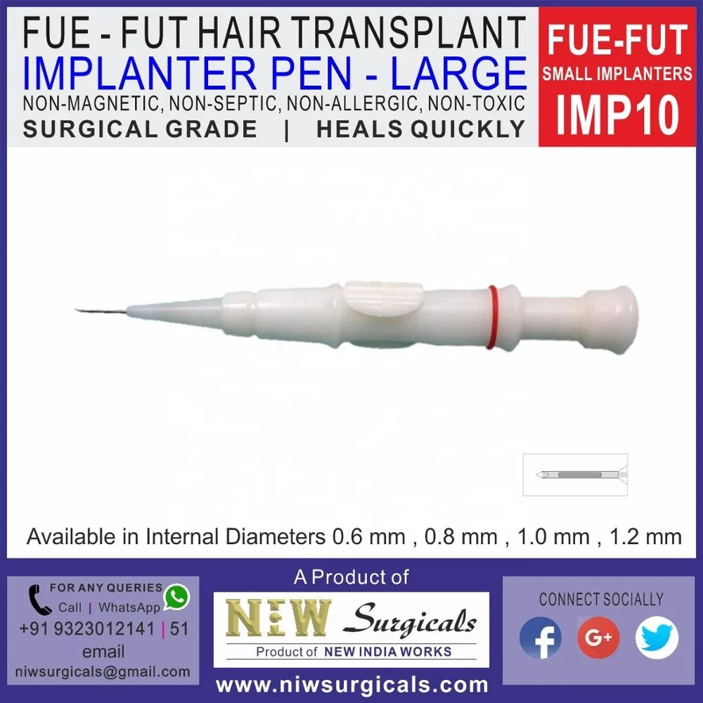 DHI Lion Implantor Pen Needle Agulha Fue Hair Transplant Choi
