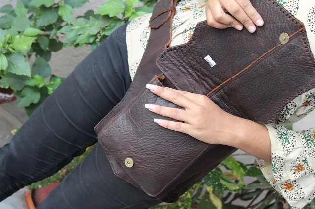 Real Genuine Leather Waist Pocket Belt Money Belt Unisex Waist Bags