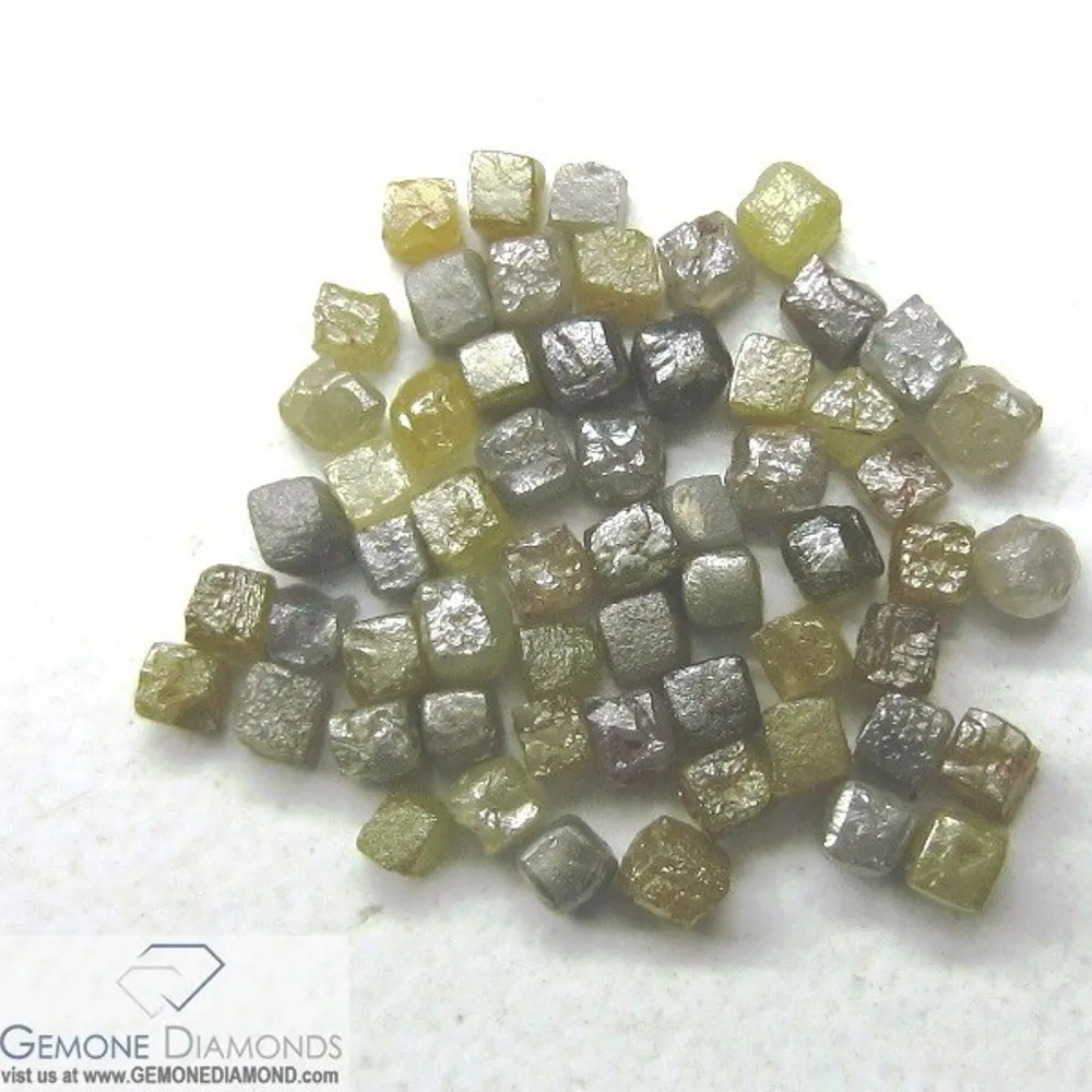 100% Mixed Color Natural Loose Rough Diamond Beads for sale,Industrial Rough Diamonds,Congo Cube Rough Diamonds