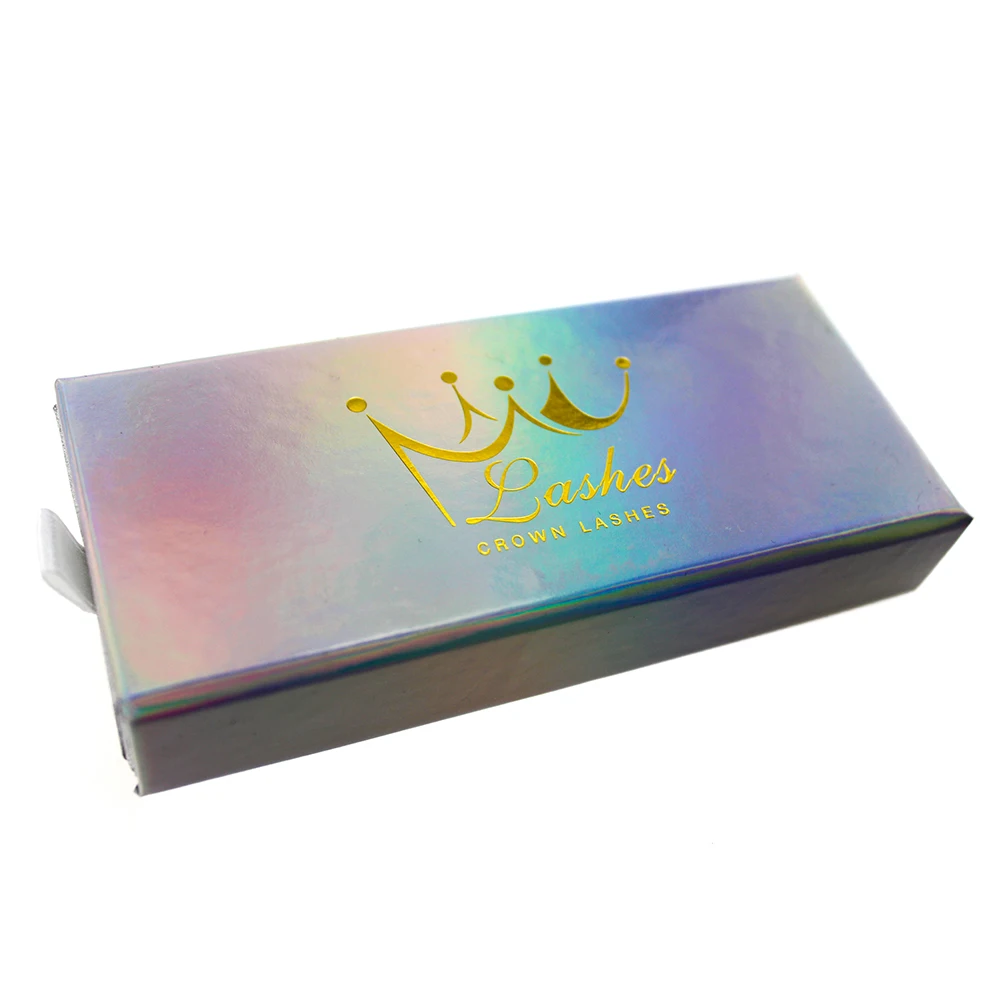 CrownLashes 3d faux mink fiber silk lashes custom logopestanas hair manufacturer mink lashes with packaging eyelashes