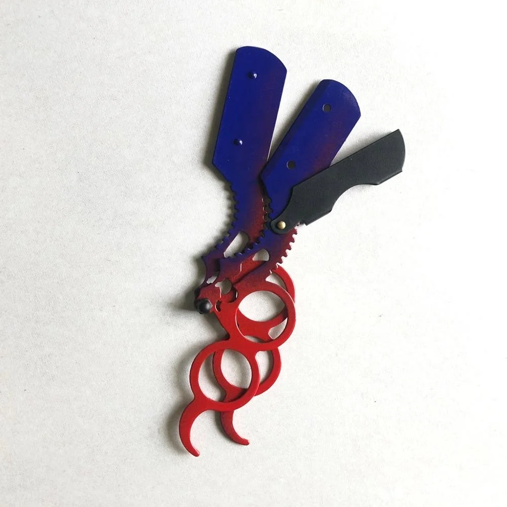 Professional Finger Shavette Barber Razor Holder Salon Straight Edge Razor