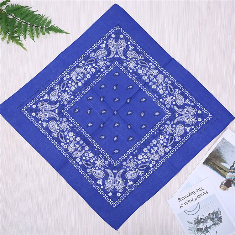 
New Arrived High Quality Hair Bandanas Fashion Double Side Print Bandana Head Wrap Square Scarf 