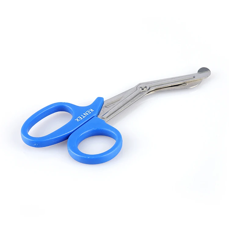 Premium Quality Sharp Edge And Milled Serrations First Aid Medical Shears Trauma Scissors