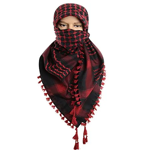 Custom Colors Arab Shemagh Scarf Neck Wrap Palestine Mens