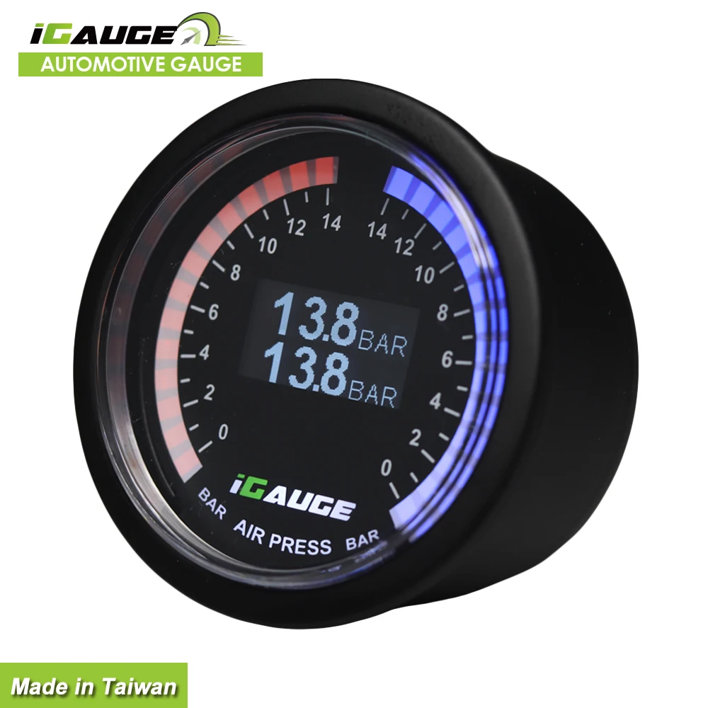 Universal dual  Digital Display Air Pressure Gauge