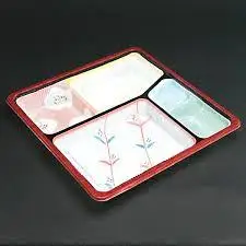 Japanese colorful bento lunch box disposable sushi box take out to go box plastic food packaging restaurant