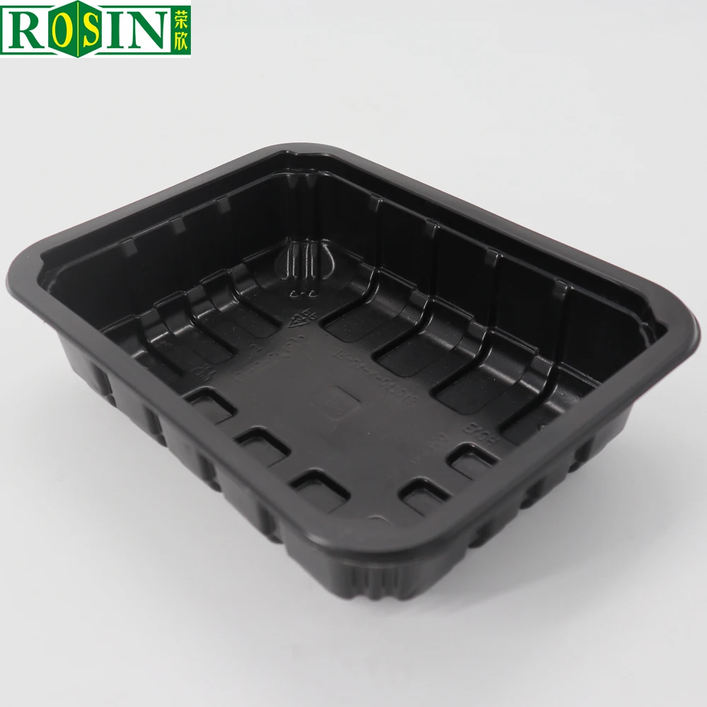 
High Resistant High Barrier EVOH Retort Black PP Packaging Trays For Food 