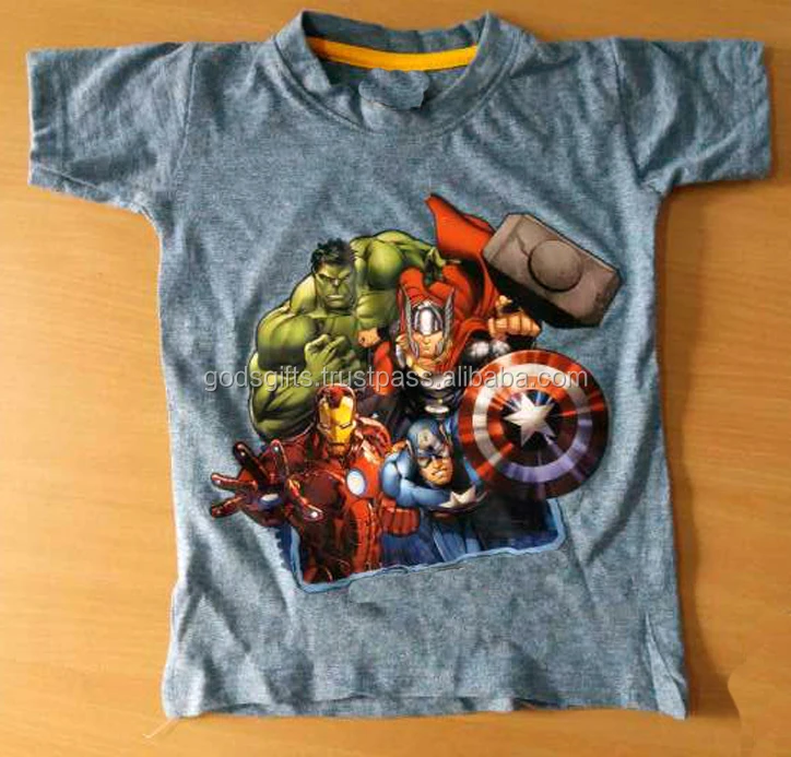 Crew Neck boys t-shirt oem Round Neck printed children t-shirt for boys cheap wholesale india cheap wholesale Quality Assurance