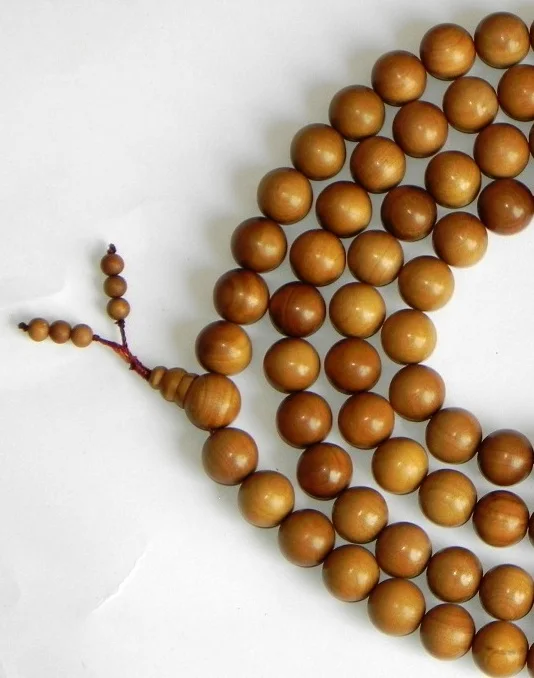sandalwood prayer beads, Mysore sandalwood beads, prayer beads buddhism