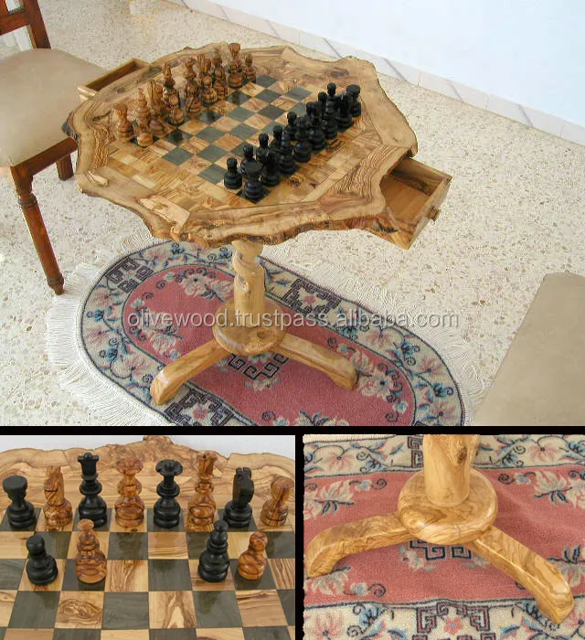 
Olive Wood coffee Chess Table 