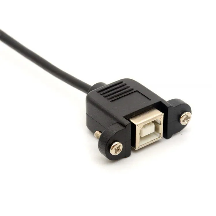 
High Quality USB 2.0 B Adapter Male to Female Connections 90 Degree Printer Extension Cable 