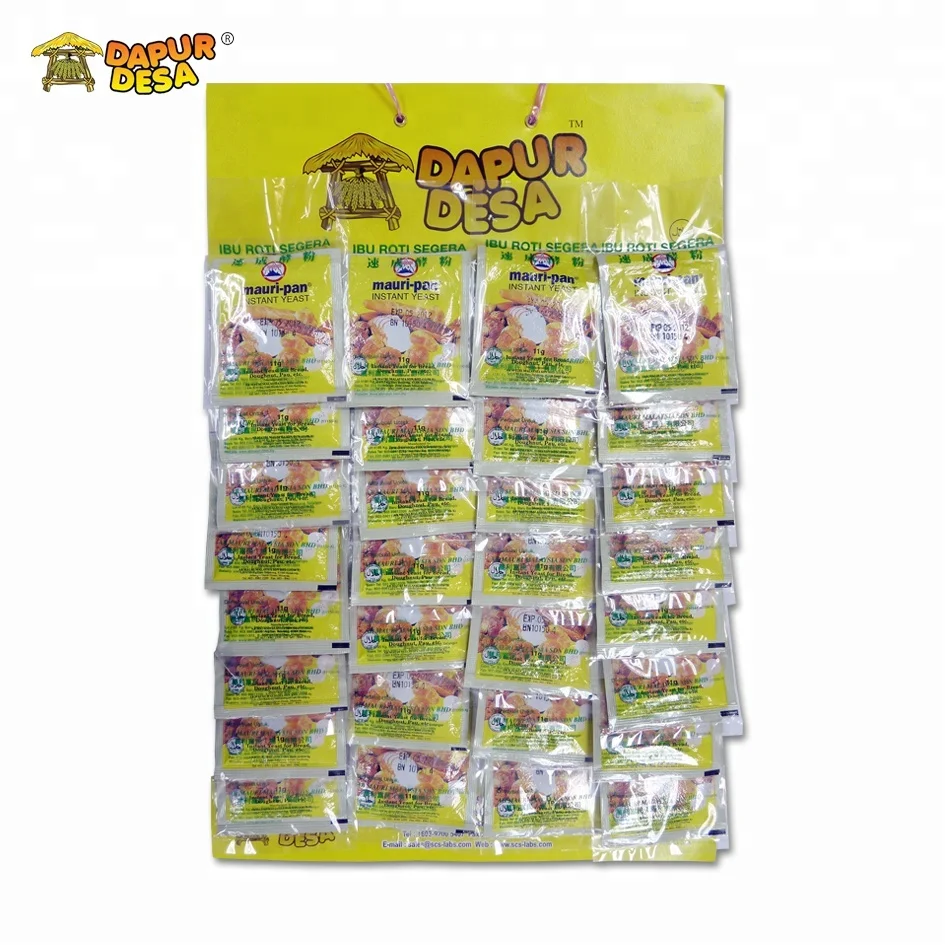 30 шт. x 11g Dapur экономическим и социальным (Mauripan) сухие дрожжи