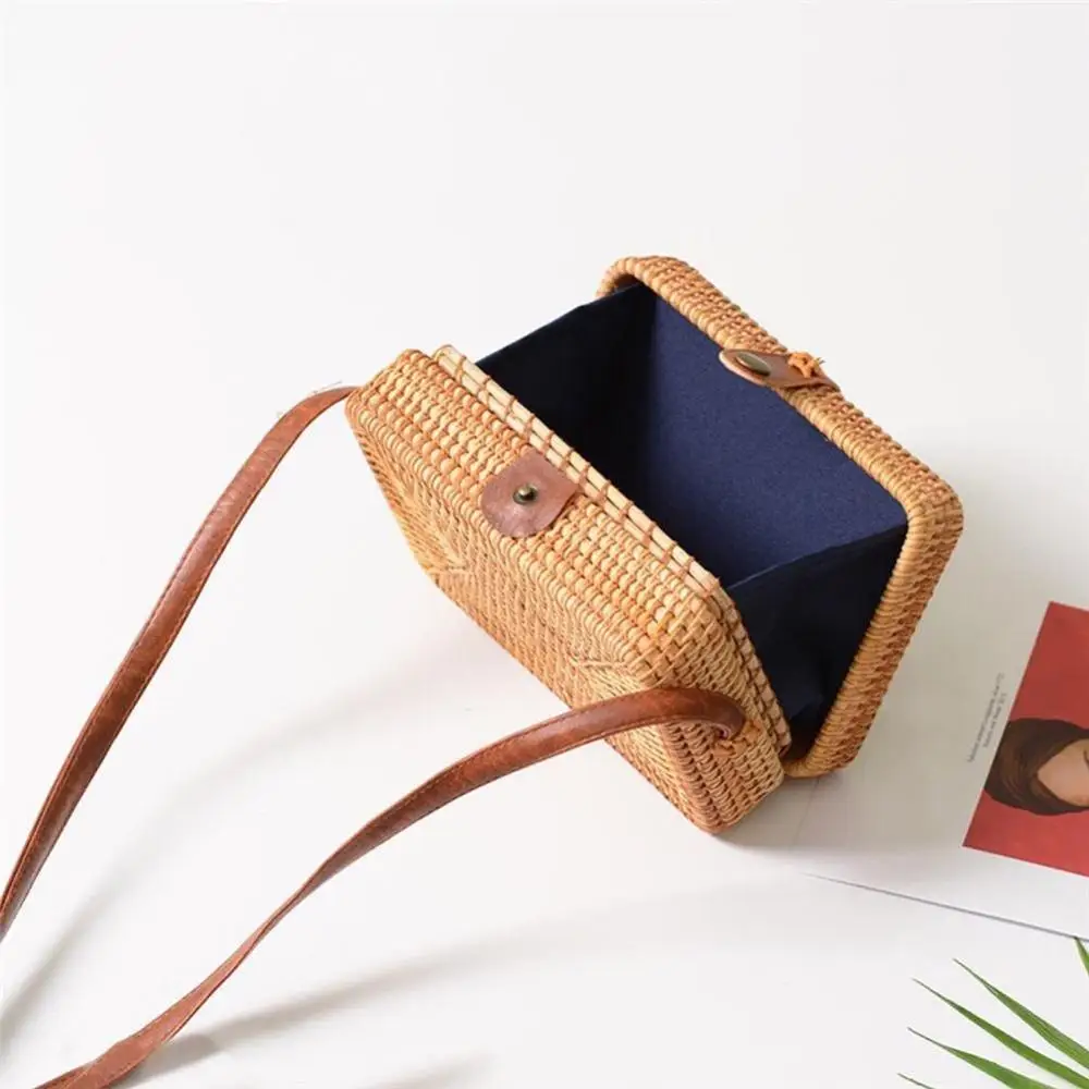 Factory Wholesale Price Handmade Bamboo Bag, Rattan Beach, Purse Women, crossbody Handbag handicraft