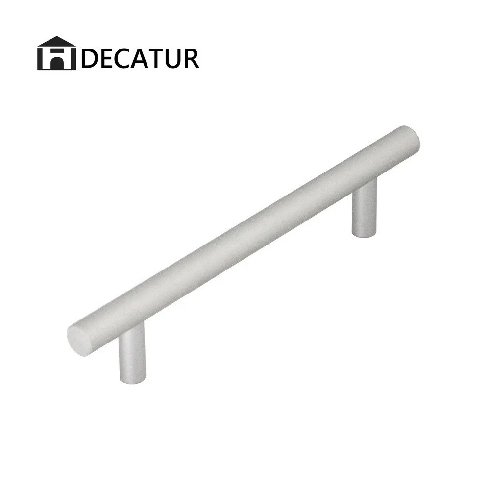 furniture hardware kitchen aluminum stainless steel alloy modern door pull T bar handle