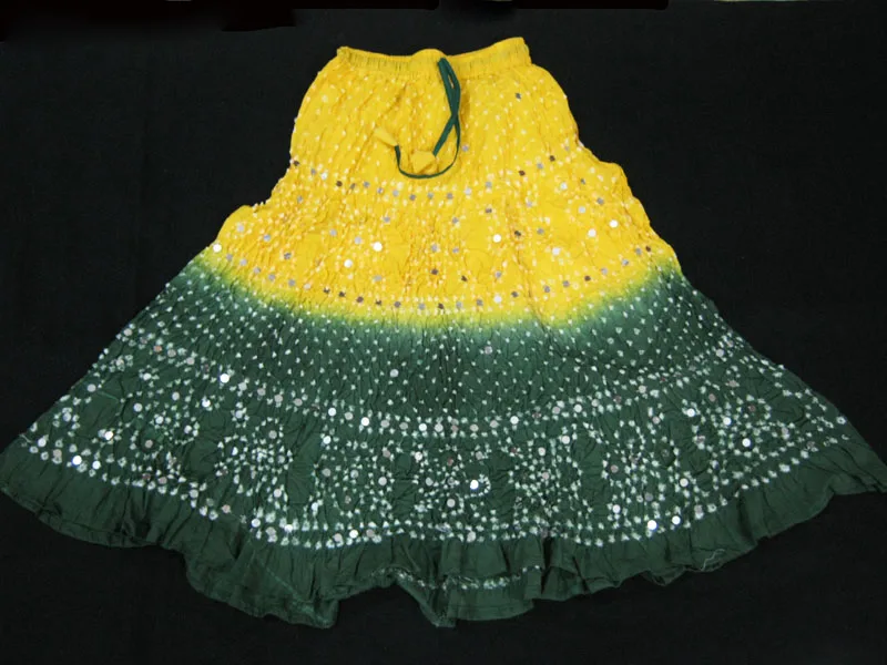 Jaipuri Bandhej Pattern Long Skirt Handblockcotton Fabric Skirt Manufacturer From Jaipur