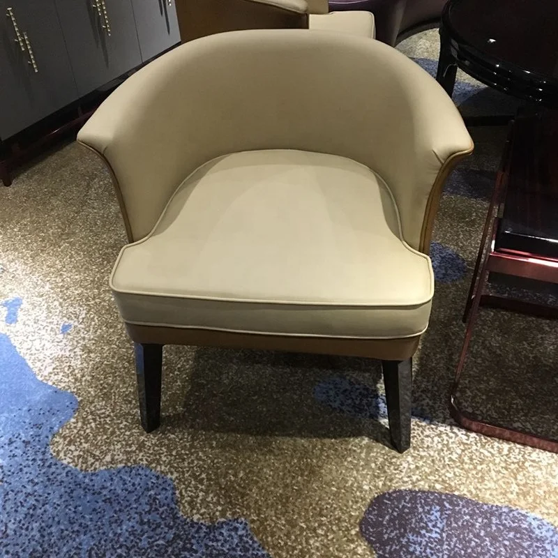 Modern new design 2019 wood hotel lobby chair / hotel lounge furniture