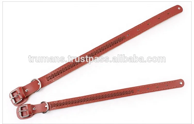 Personalized Solid Western Style Leather Muzzle Lead & Collar for Large Pet Dogs