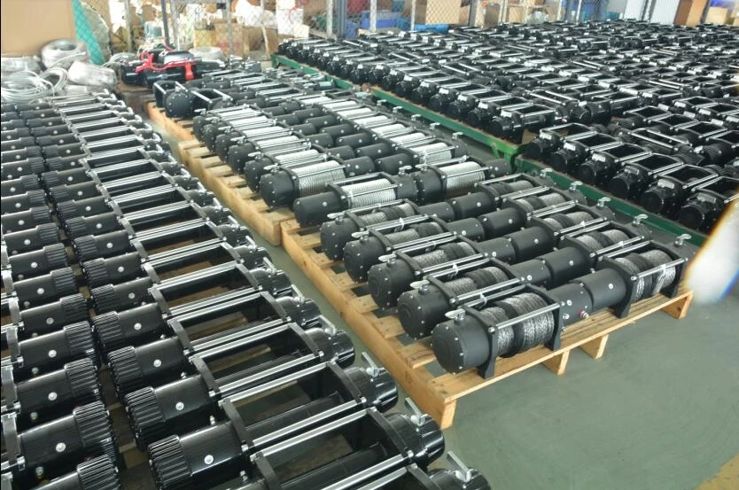 Off road high speed 4*4 car electric winch 4500lbs with synthetic rope