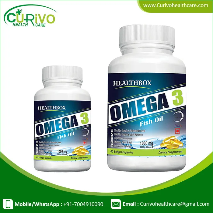 
1000mg Omega 3 Softgel Capsules 
