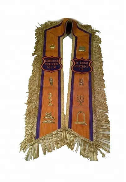 Masonic Regalia Antique Masonic High Priest Provincial Sash Exquisite Provincial Sash Traditional Craftsmanship & Elegant Design