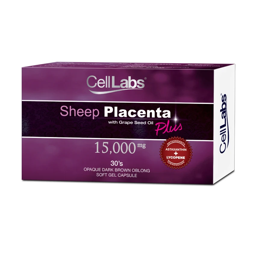 Distributor Price GMP Standard New Zealand Sheep Placenta Softgel Capsule Skin Whitening Anti-aging Product with Stem Cell