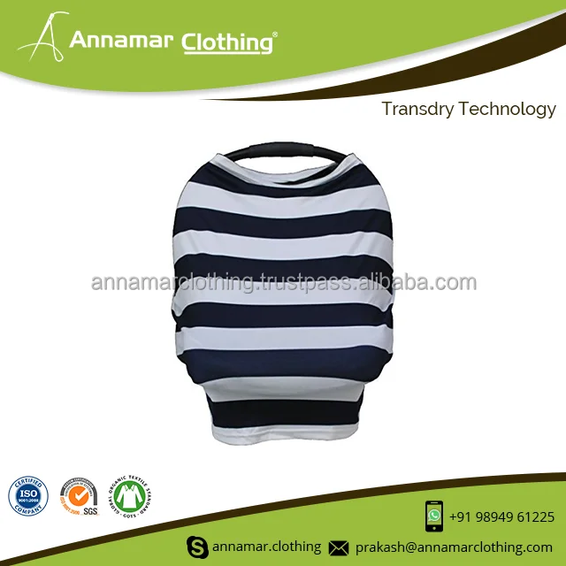 Personalized Private Label New Design Hot Selling 4-In-1 Baby Car Seat Cover Canopy and Nursing Cover from India