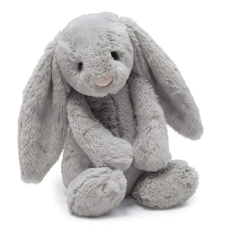 Stuffed Animal Rabbit Plush Toy Grey Bunny Rabbit Soft Toy
