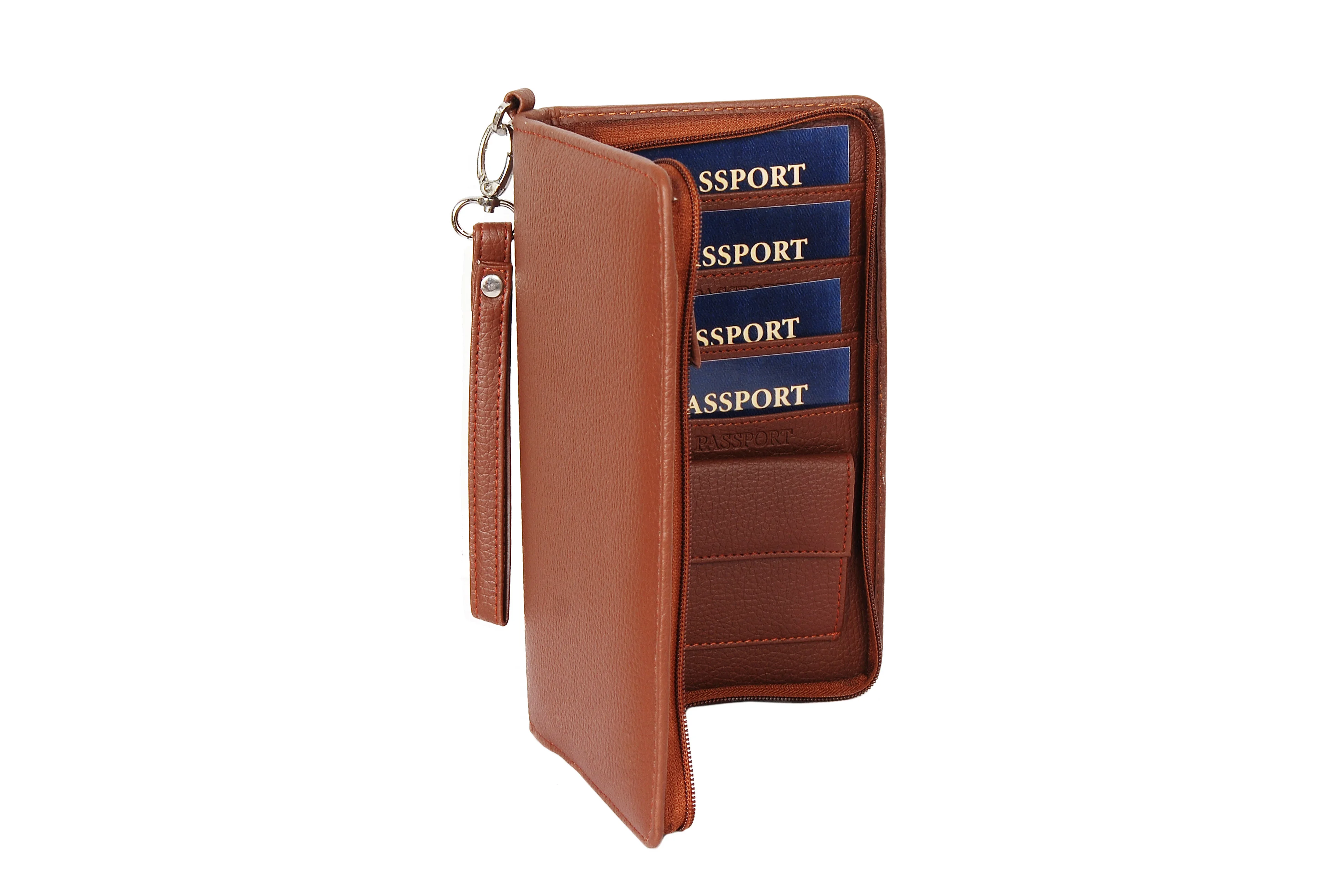 Premium Quality Family Passport Holder Leather Travel Wallet