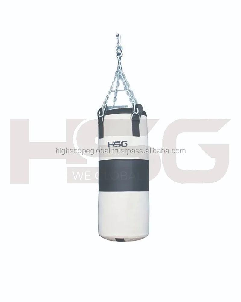 Best Quality Boxing Punching Bag MMA unfilled PU Leather Muay Thai Martial art club KickBoxing bag