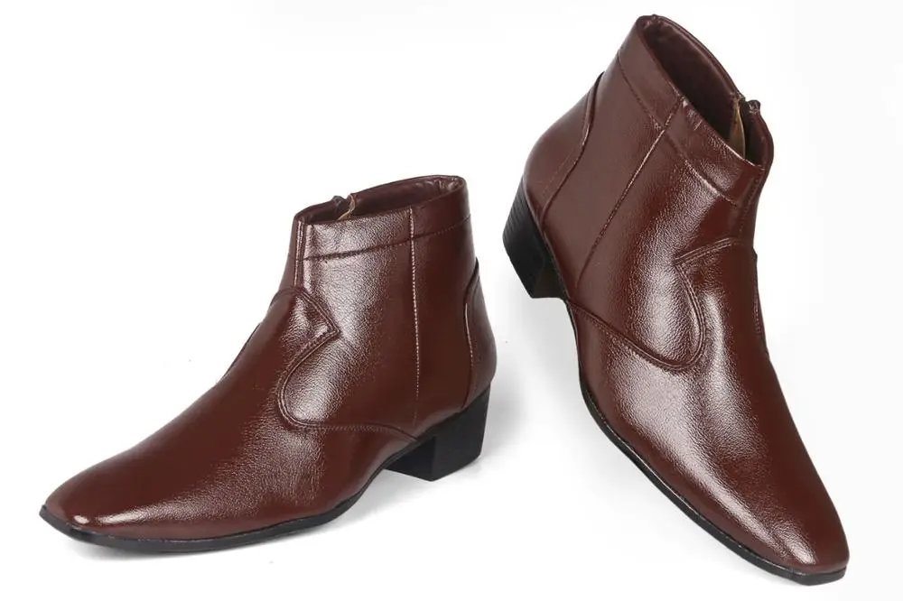 Мужские официальные ботинки из искусственной кожи