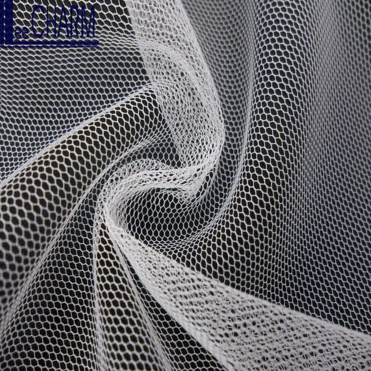 LCSH506 40D 27gsm Hexagonal Tela de poliester de tul