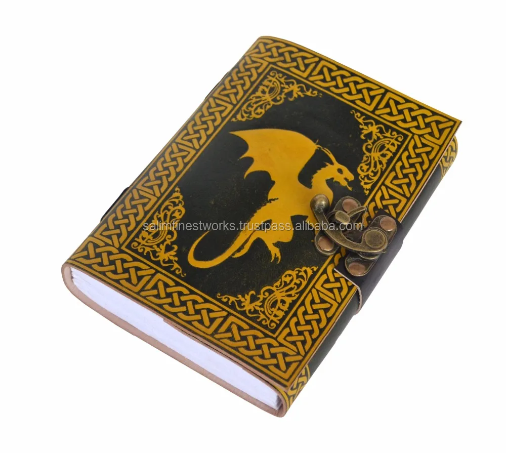 Кельтская ярмарка ручной работы кельтский сидящий Дракон кожаный журнал блокнот дневник цветная книга