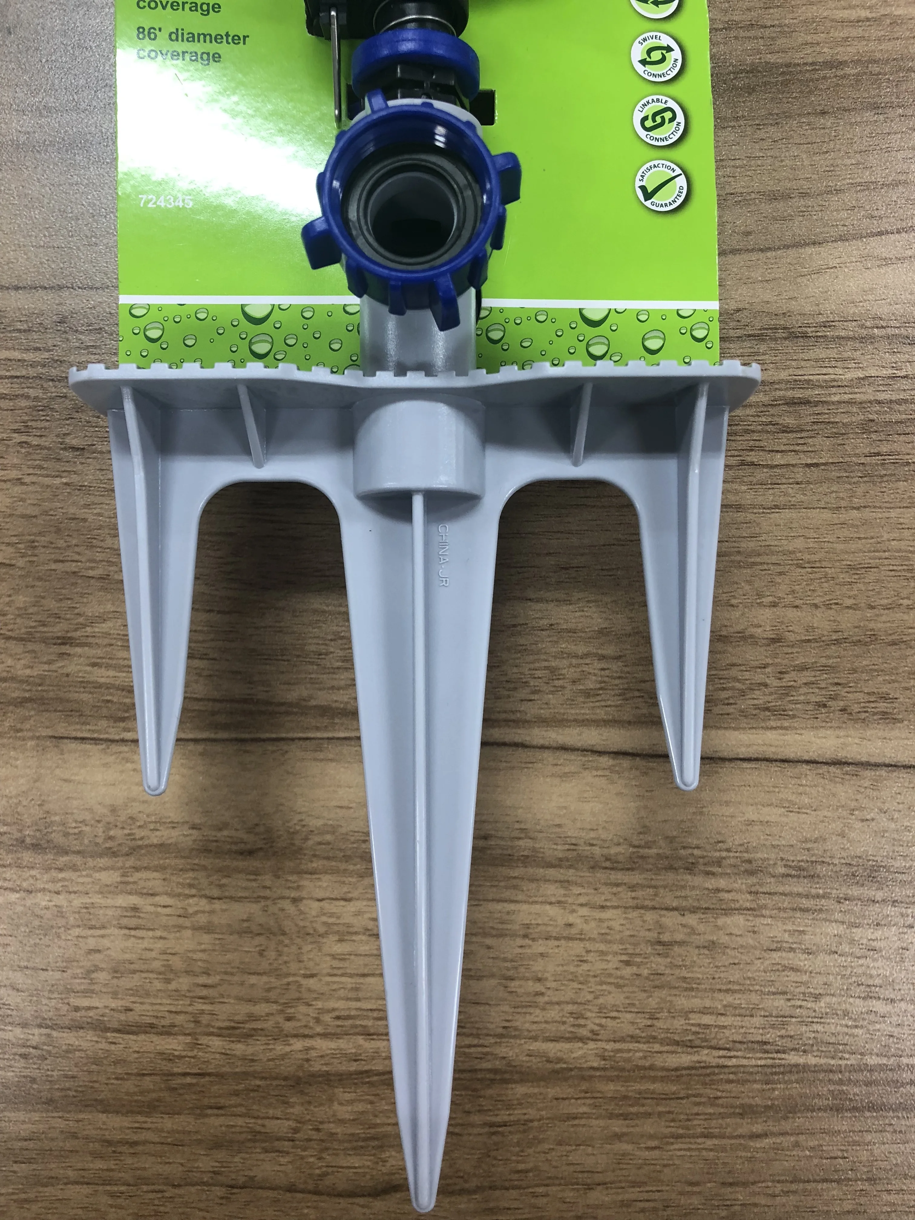 360 Gear Drive Plastic Rotary Sprinkler Impact Impulse Water Irrigation with Spike for Garden Agriculture Farm for Summer Use