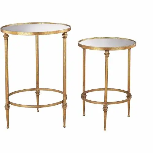 SMALL WOODEN TOP IRON  TABLE WITH GLASS FARMHOUSE HIGH QUALITY IRON WITH WOODEN COFFEE TABLE