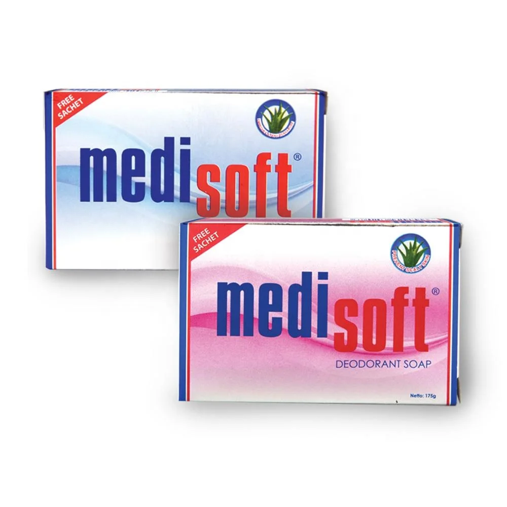 
Medisoft Premium Medicated Toilet Bath Soap with Aloe Vera and Natural Shea Butter 